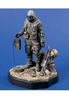 Figurina soldat  SUA in echipament CBR, , 120mm