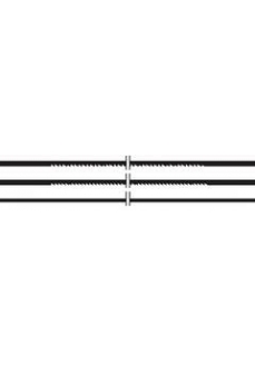 Art.104 GOLDEN EYE, 13cm, No.3, 12 panze traforaj pt metale moi