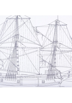 1013 Planuri constructie navomodel Amati galion Mayflower