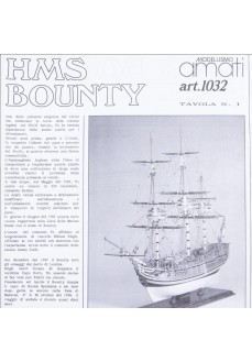 1032 Planuri constructie navomodel Amati HMS Bounty