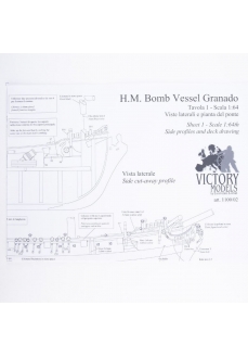 1100/02  Planuri contructie navomodel Victory Models, Granado vas de bombardament 