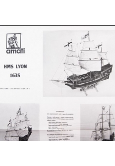 1180 Planuri constructie navomodel Amati, galionul HMS Lyon